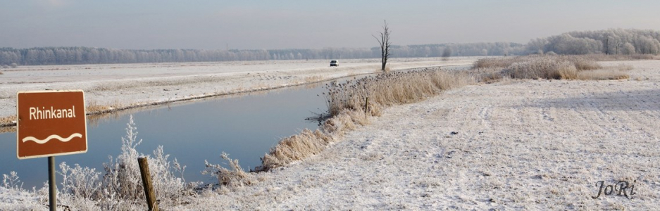 Rhinkanal mit Schild